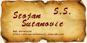 Stojan Šutanović vizit kartica